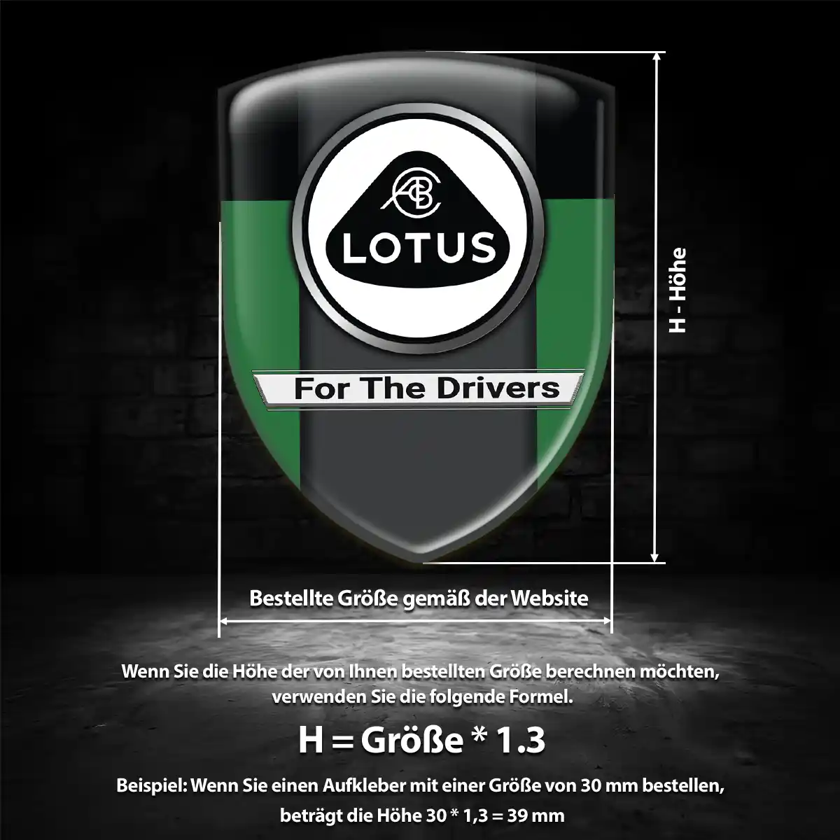 Lotus Emblem Aufkleber Wappen Hohe Qualität
