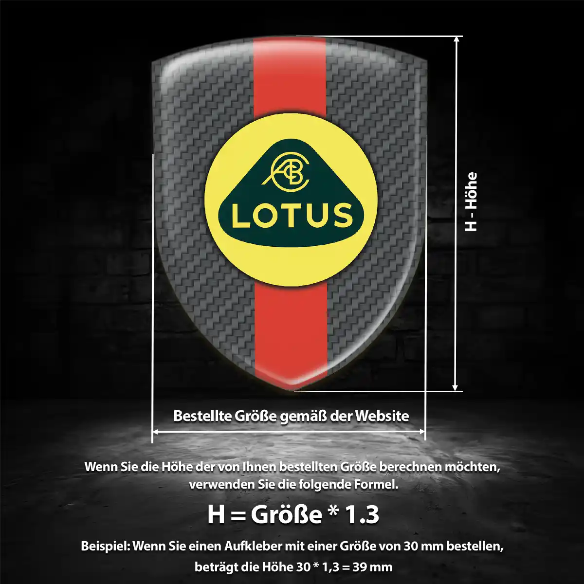 Lotus Emblem Auto Anspruchsvolles Design