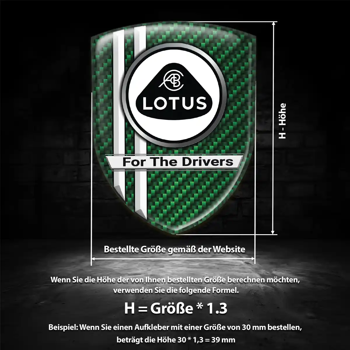Lotus Emblem Auto Ausdrucksstarkes Design