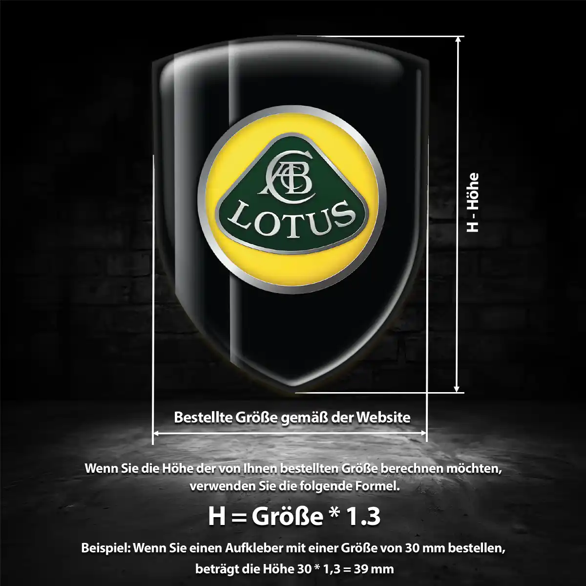 Lotus Emblem Auto Edles Design