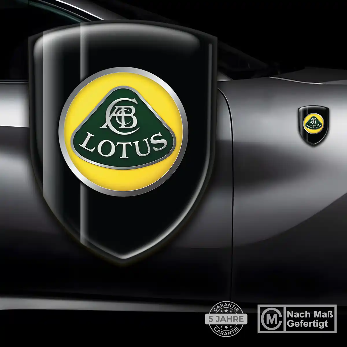 Lotus Emblem Auto Edles Design