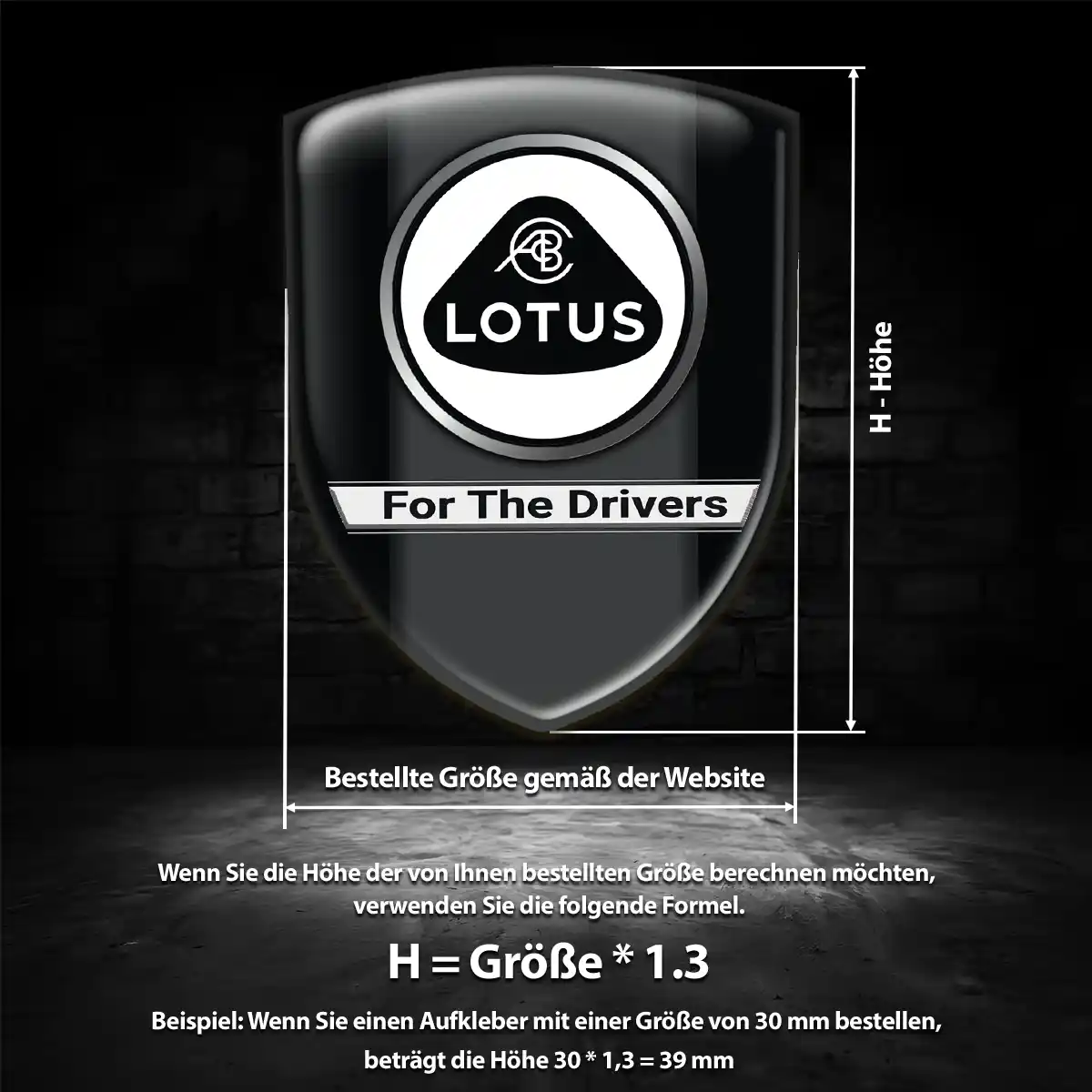 Lotus Emblem Auto Hochwertiges Harz