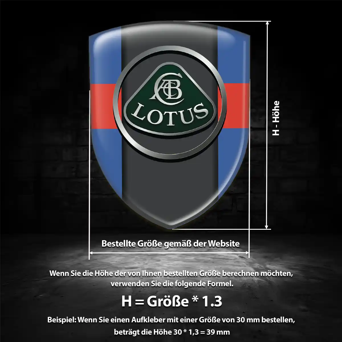 Lotus Emblem Auto Limitierte Auflage