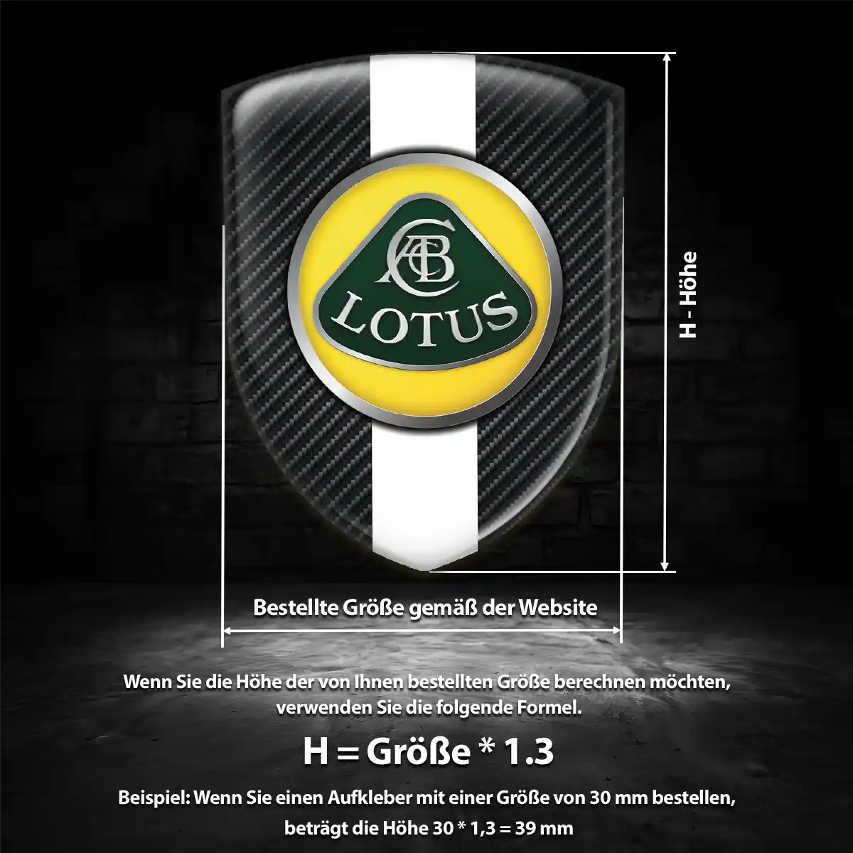 Lotus Emblem Auto Luxus-Edition