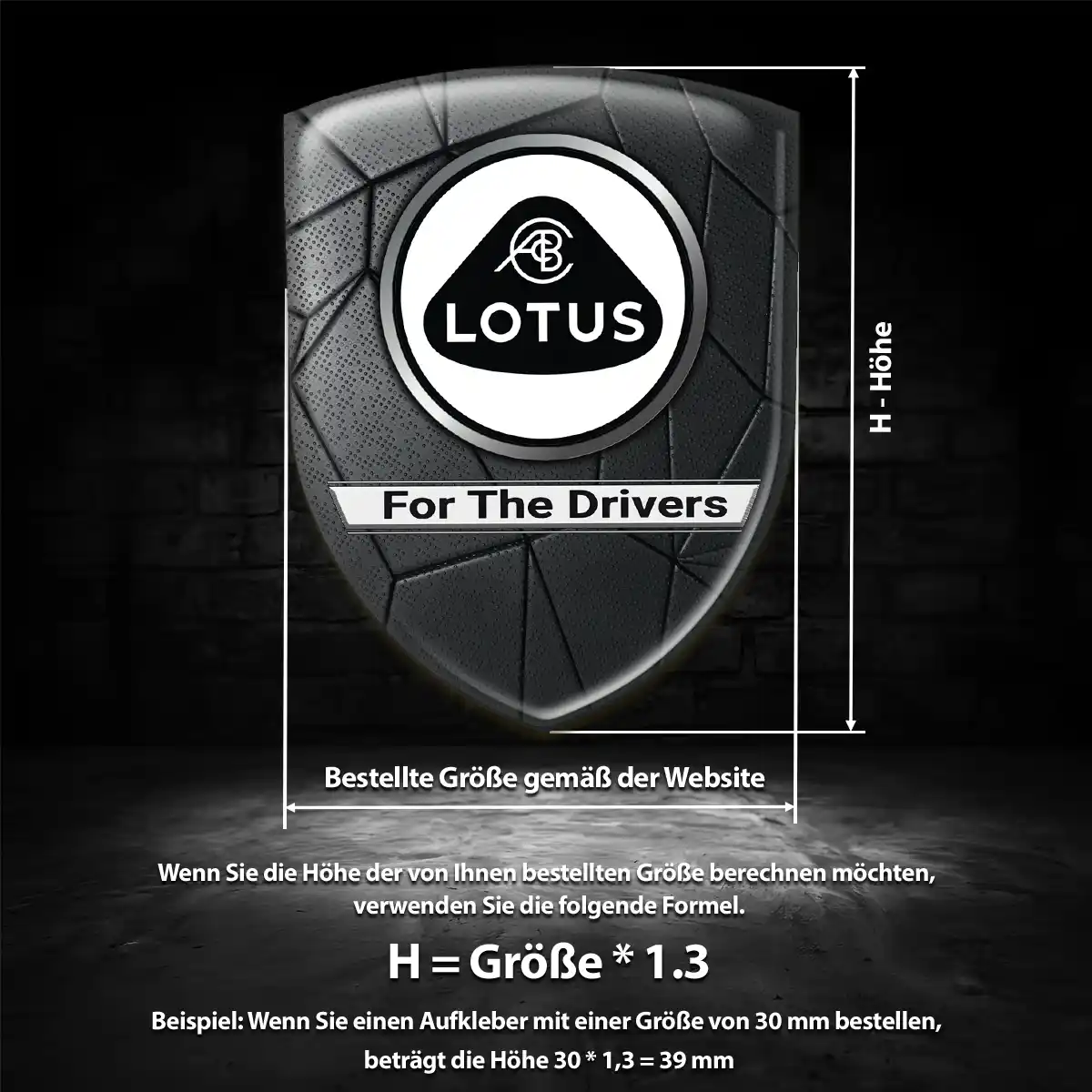 Lotus Emblem Auto Premiumqualität