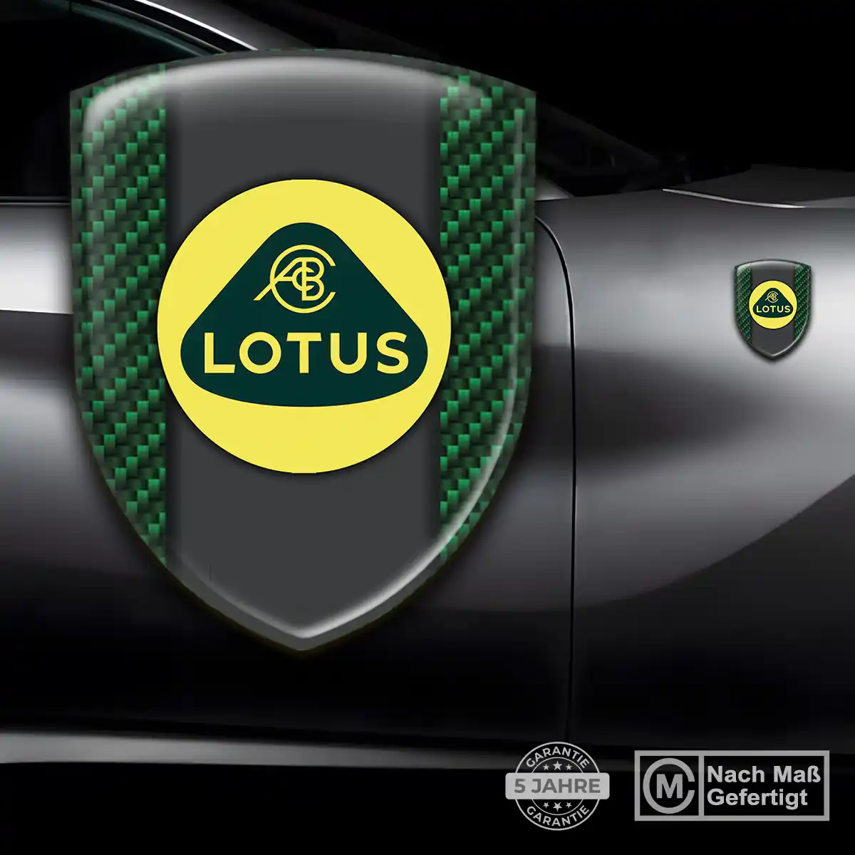 Lotus Emblem Auto Tuningfahrzeug