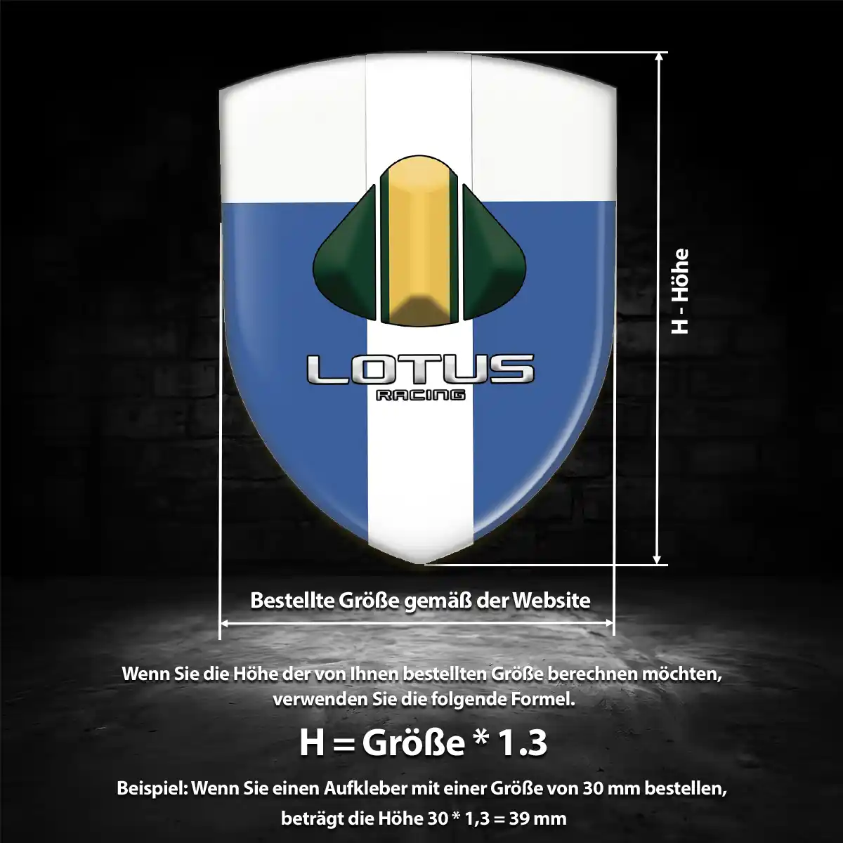 Lotus Emblem Hochwertiges Harz