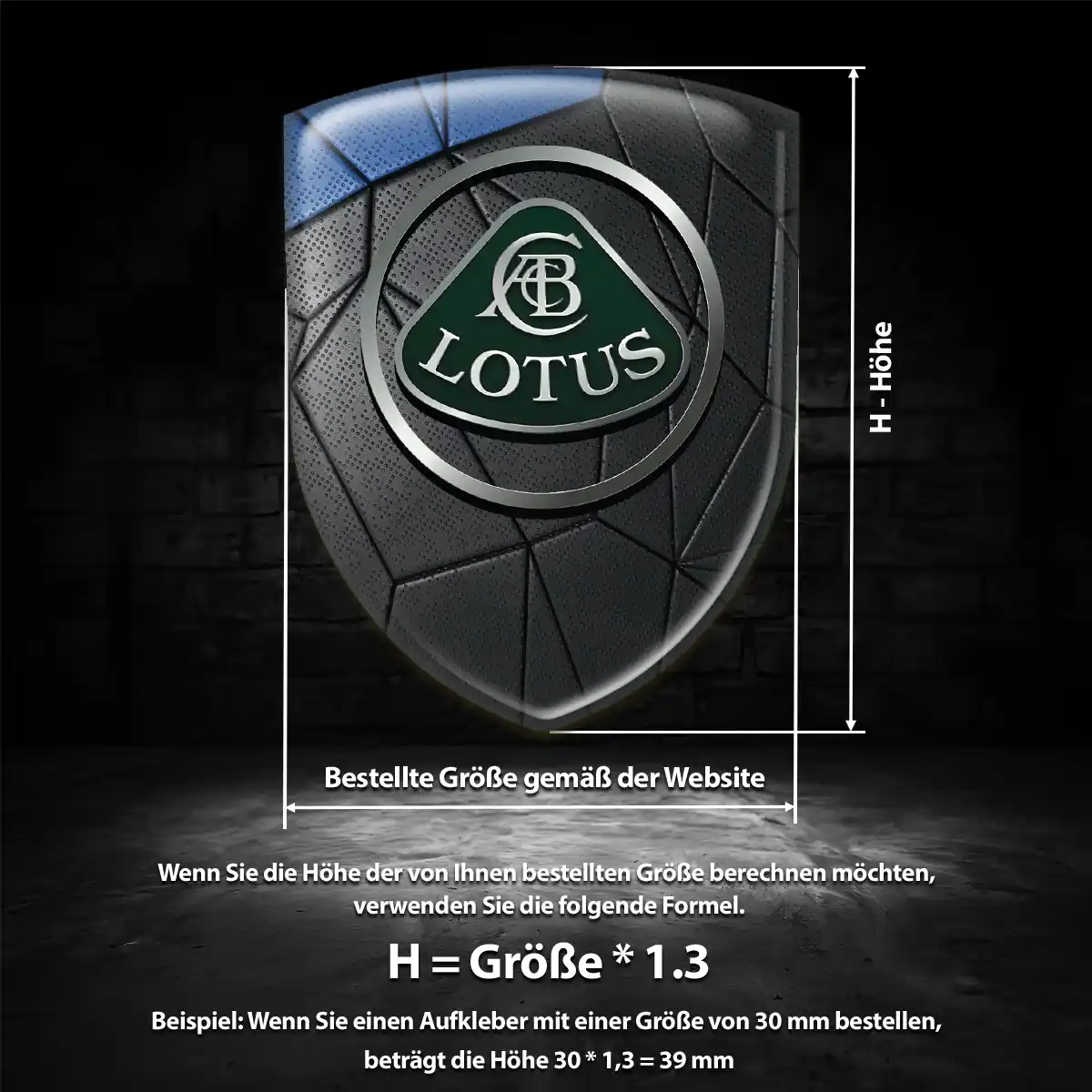 Lotus Emblem Premiumqualität