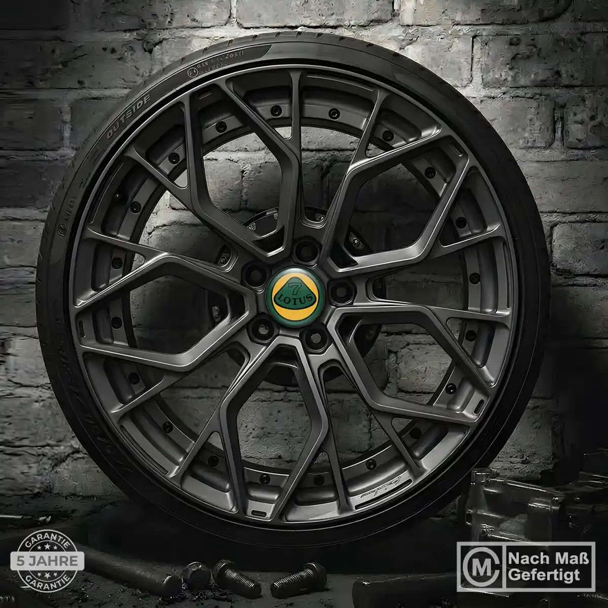 Lotus Emblem Silikon Aufkleber Radkappen Premium-Edition