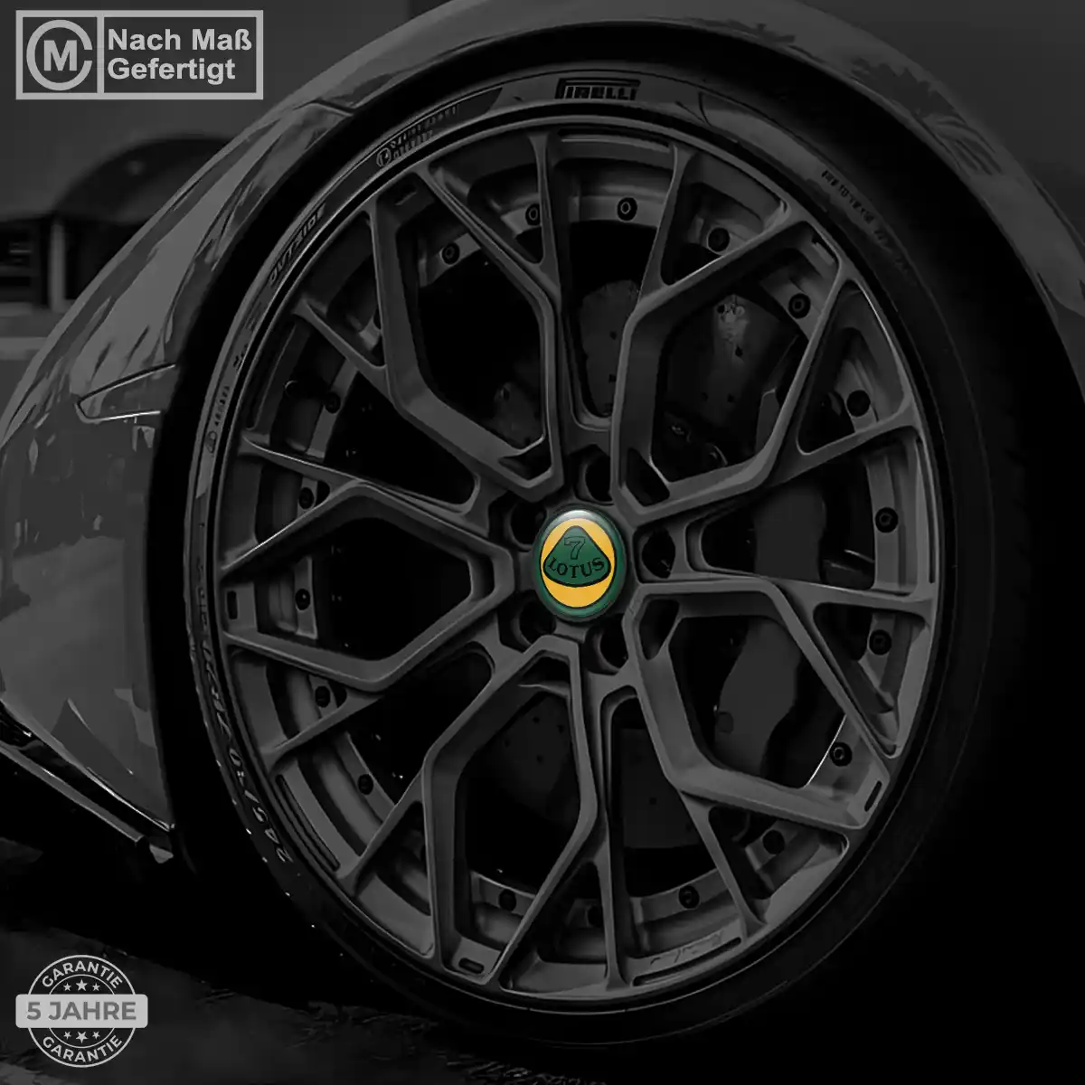 Lotus Emblem Silikon Aufkleber Radkappen Premium-Edition