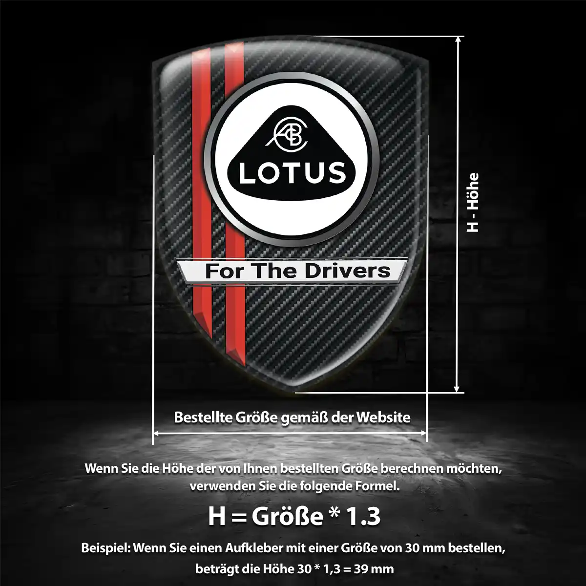 Lotus Emblem Wappen Aufkleber Anspruchsvolles Design