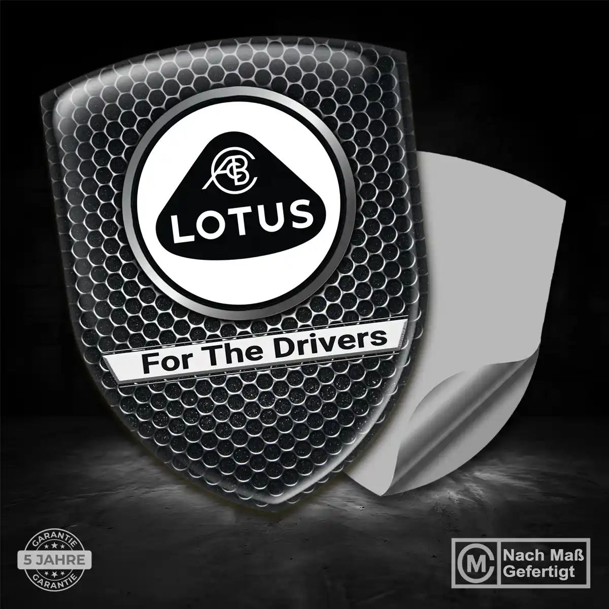 Lotus Emblem Wappen Aufkleber Ausdrucksstarkes Design