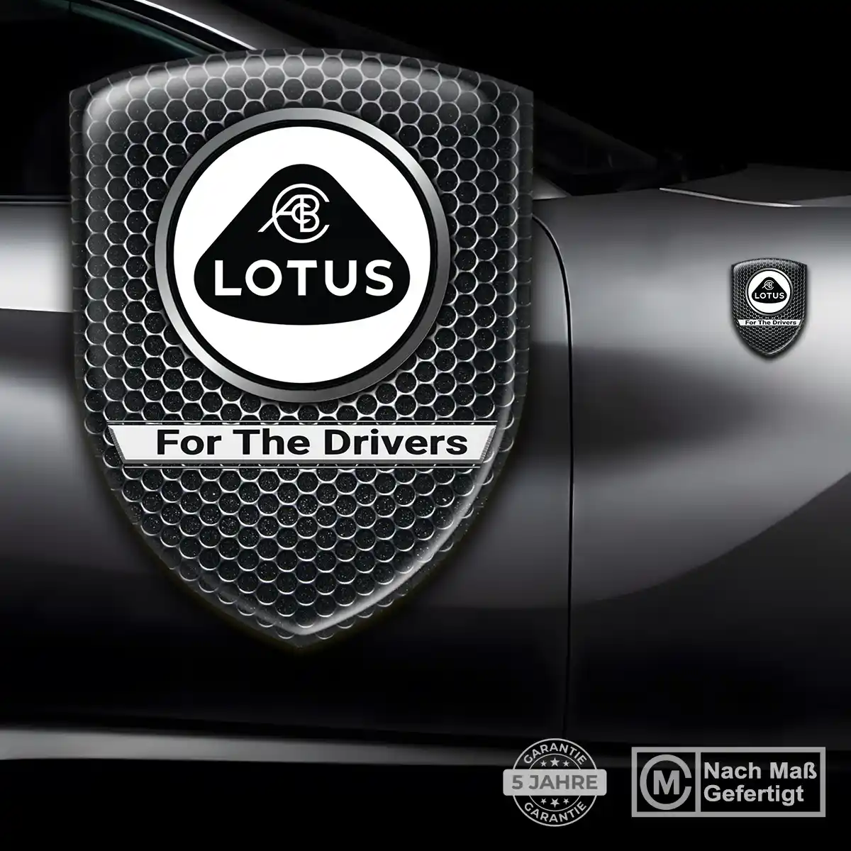 Lotus Emblem Wappen Aufkleber Ausdrucksstarkes Design