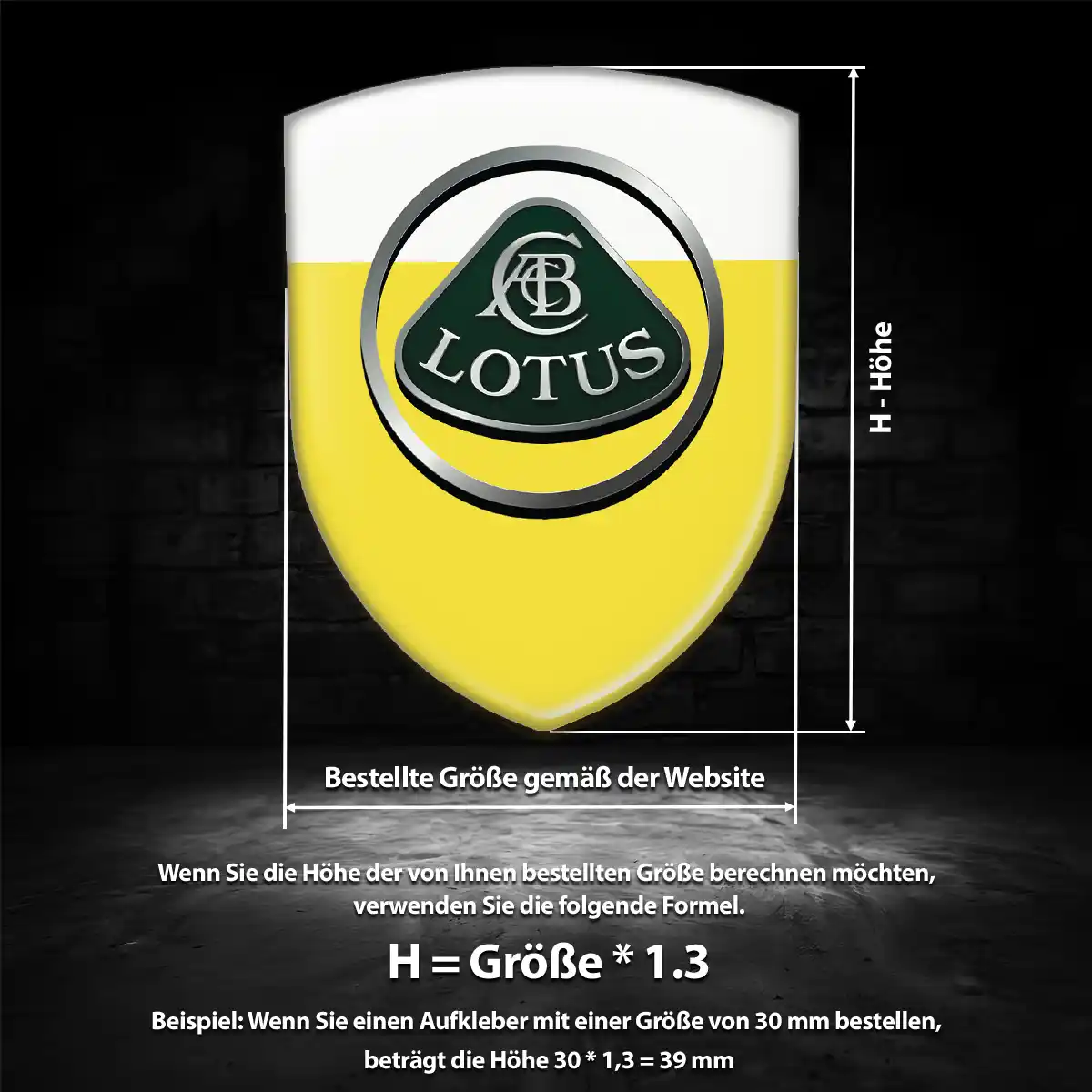 Lotus Emblem Wappen Aufkleber Auto Hohe Qualität