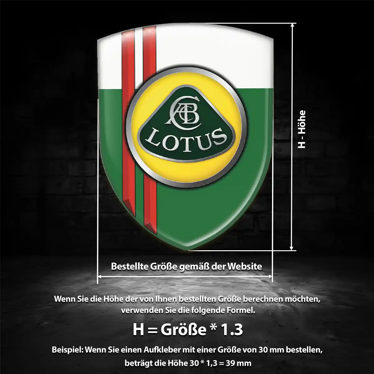 Lotus Emblem Wappen Aufkleber Auto Modernes Design
