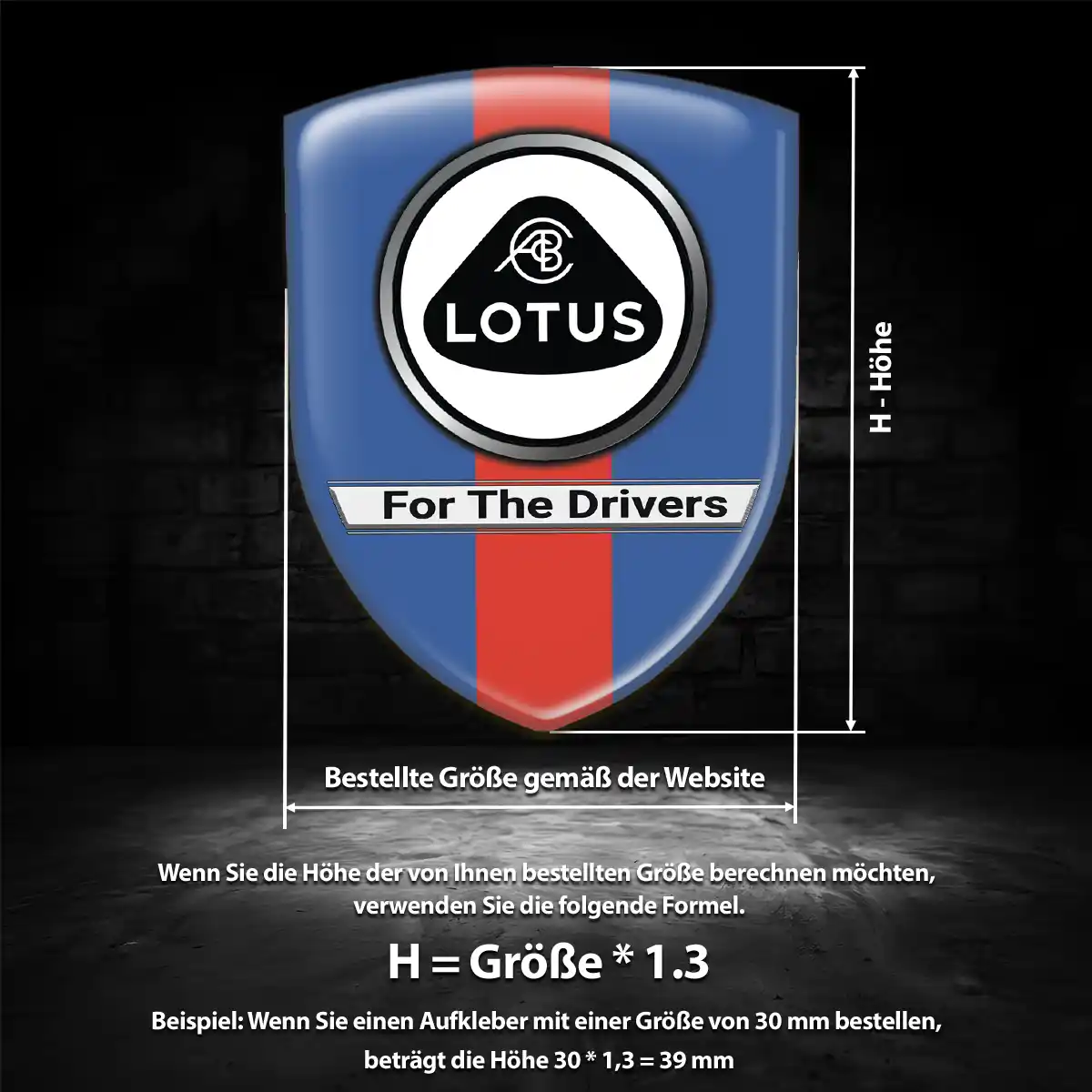 Lotus Emblem Wappen Aufkleber Auto Premium-Edition