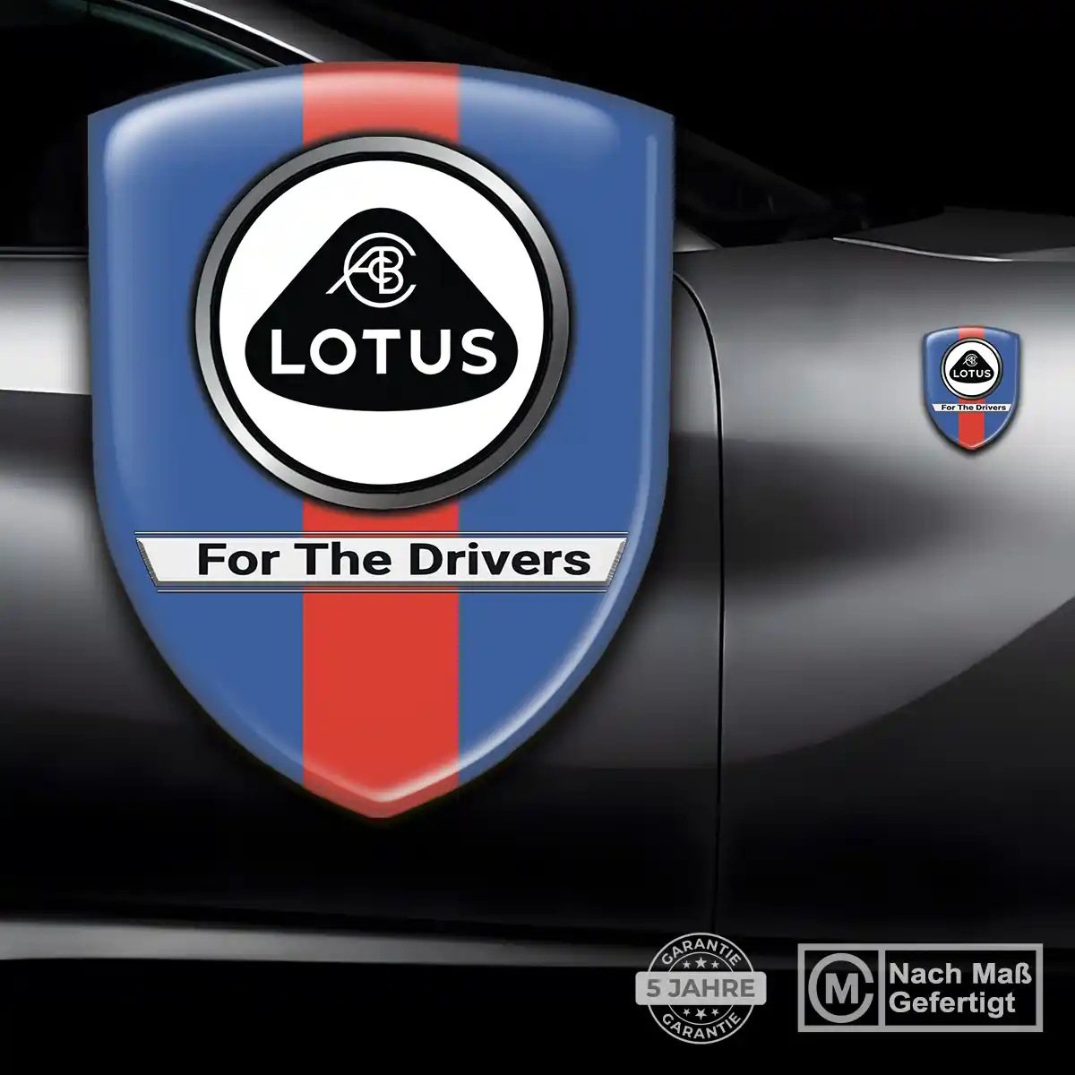 Lotus Emblem Wappen Aufkleber Auto Premium-Edition