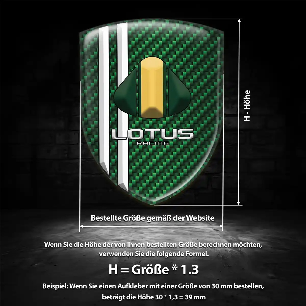 Lotus Emblem Wappen Aufkleber Auto Stilvolles Design