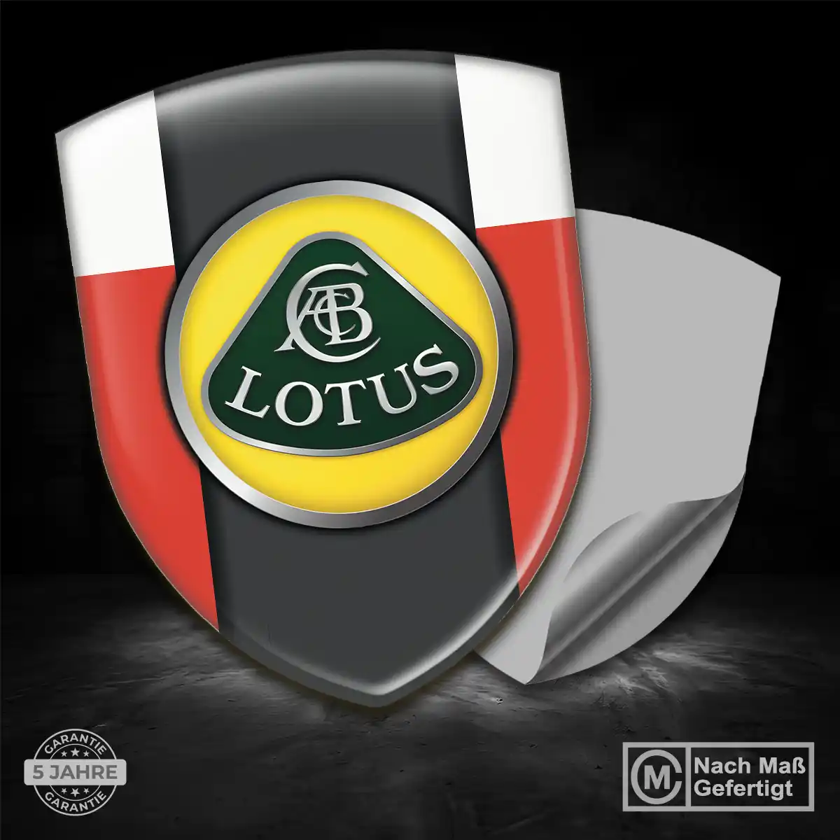 Lotus Emblem Wappen Aufkleber Edles Design