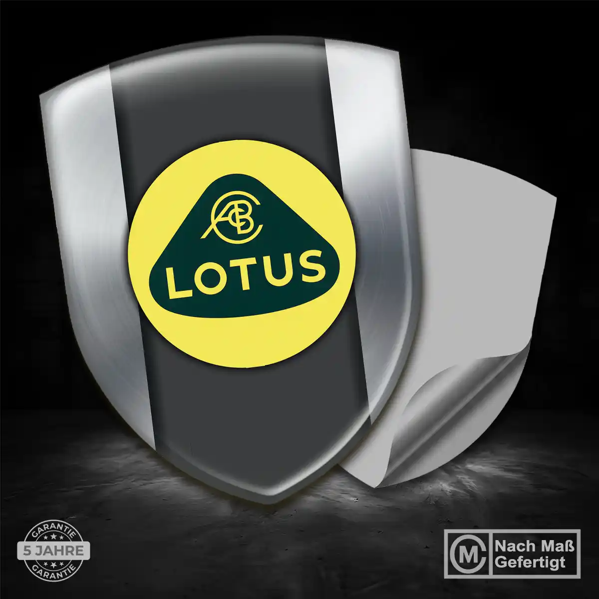 Lotus Emblem Wappen Aufkleber Elegantes Design