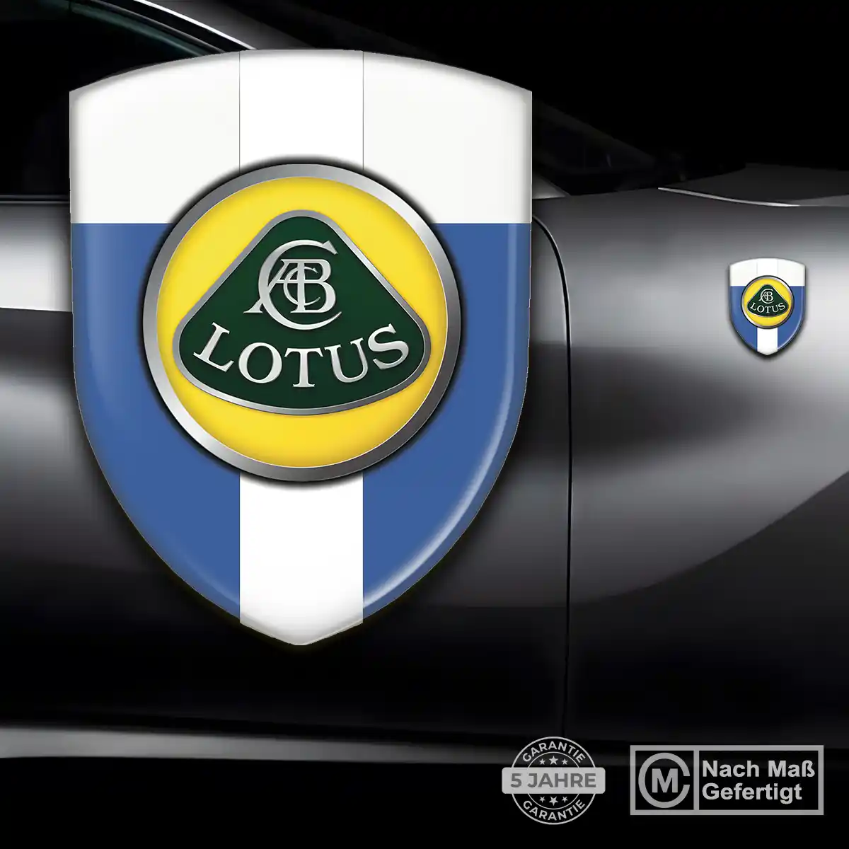 Lotus Emblem Wappen Aufkleber Stilvolles Design