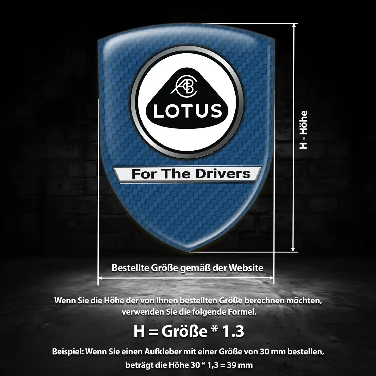Lotus Emblem Wappen Aufkleber Tuningfahrzeug