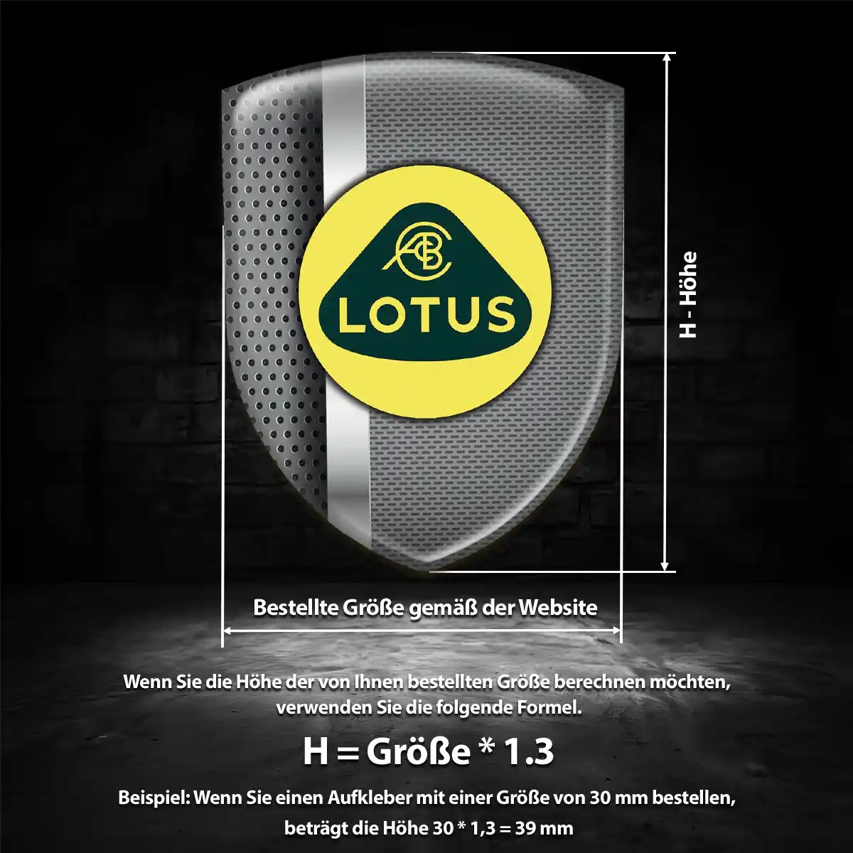 Lotus Emblem Wappen Auto Hohe Qualität