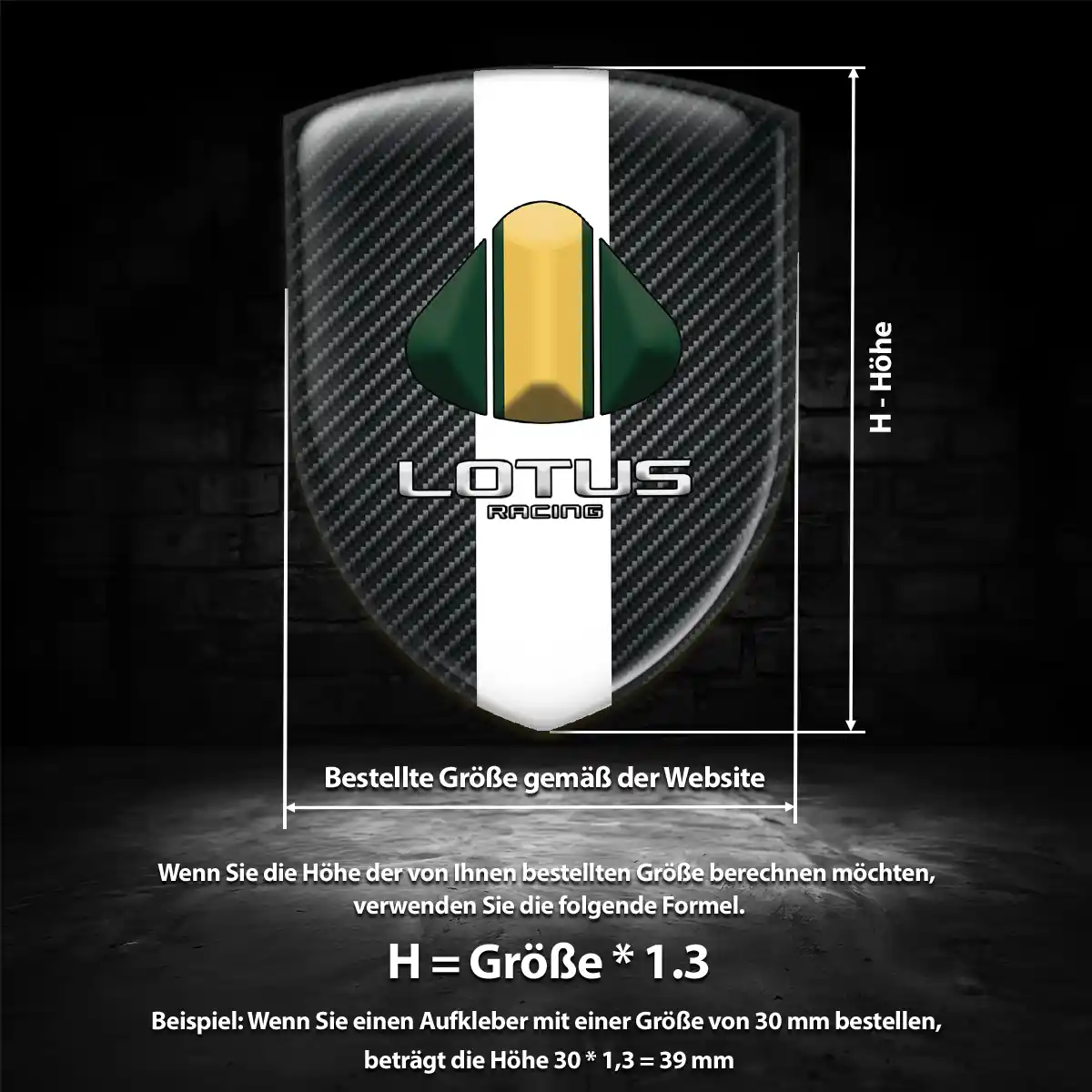 Lotus Emblem Wappen Auto Interieurdesign