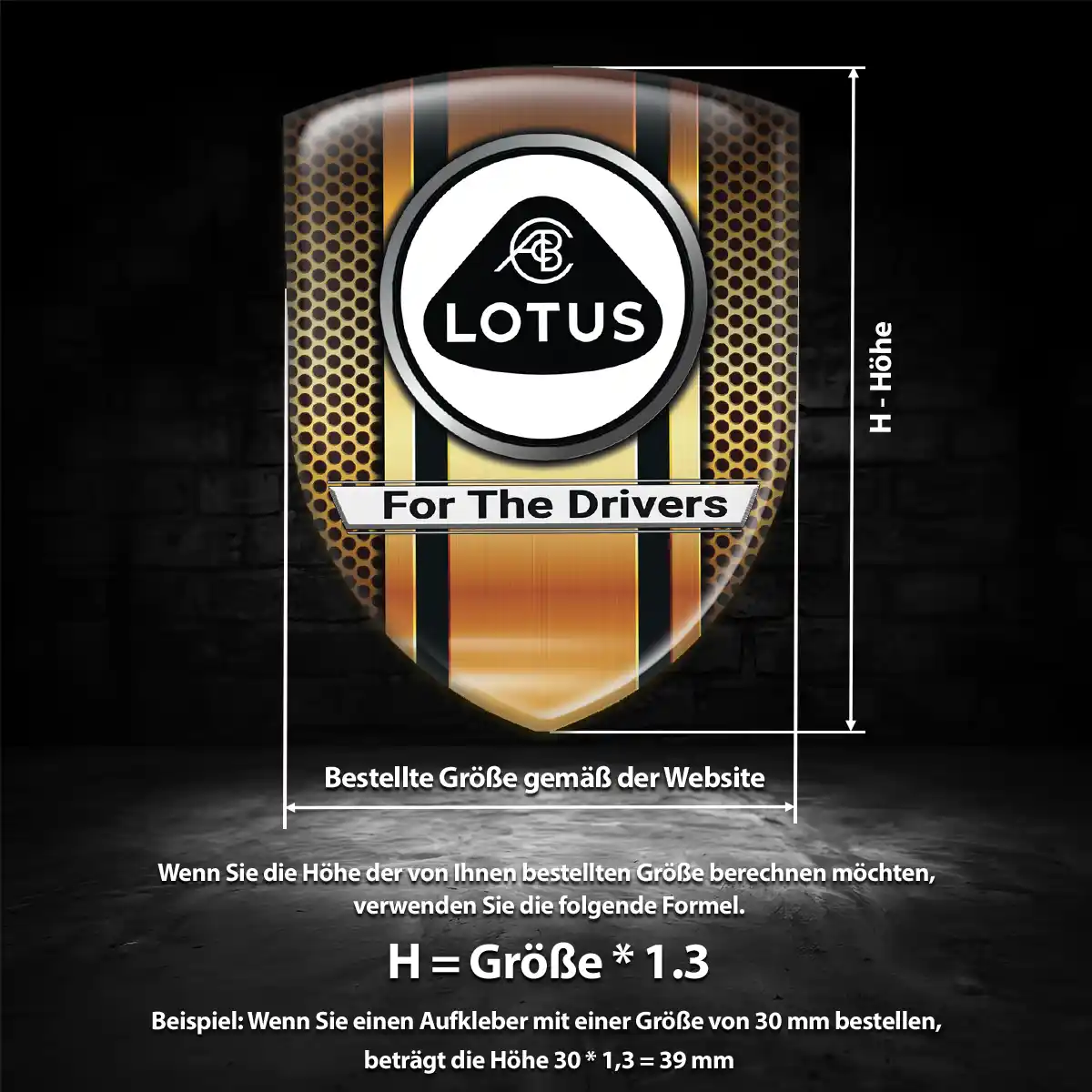 Lotus Emblem Wappen Auto Limitierte Auflage