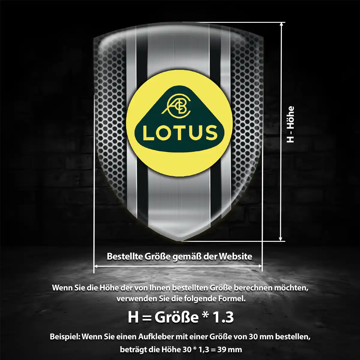 Lotus Emblem Wappen Auto Luxus-Edition