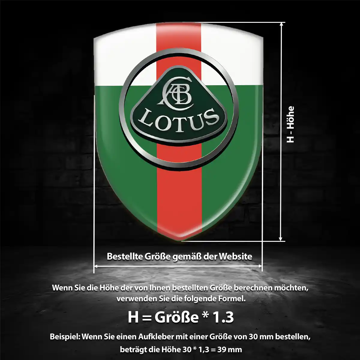 Lotus Emblem Wappen Edles Design