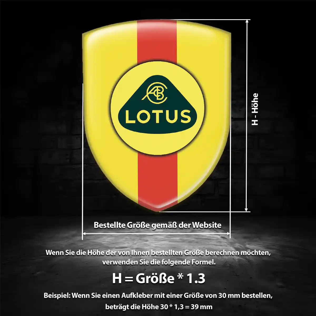Lotus Emblem Wappen Erstklassige Qualität