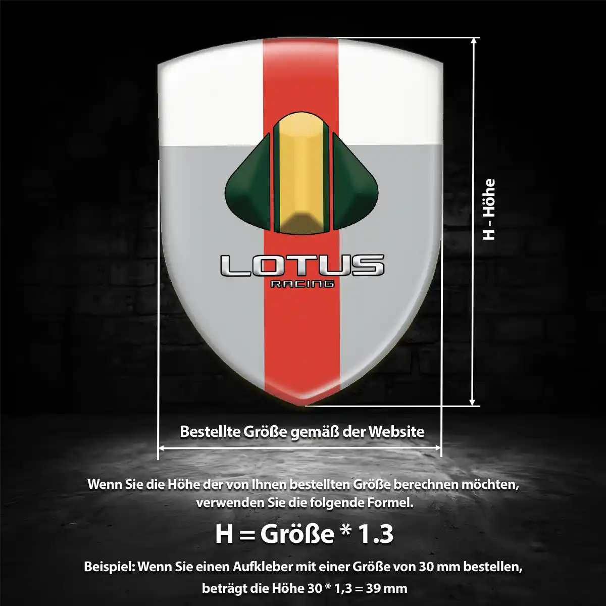 Lotus Emblem Wappen Hohe Qualität