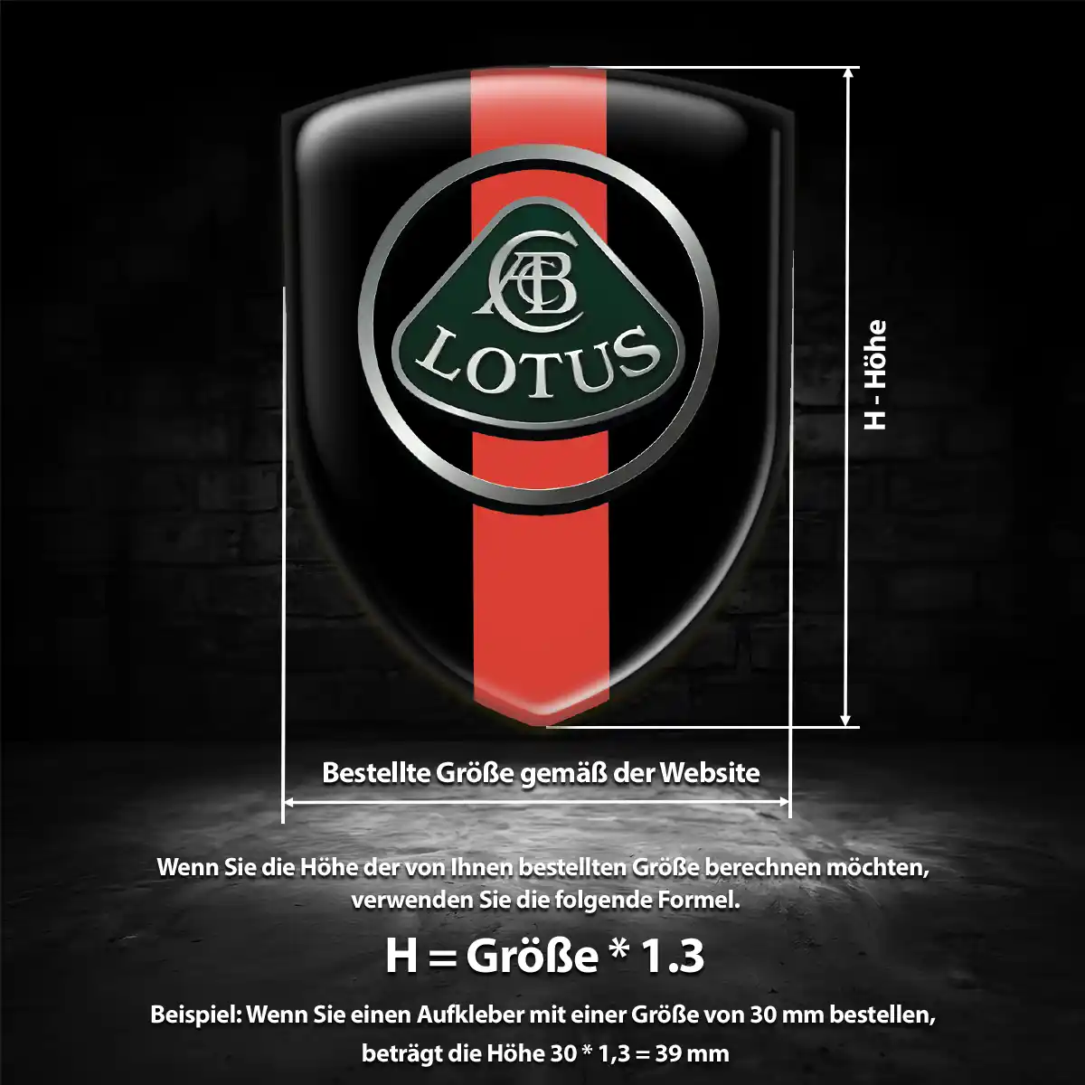 Lotus Emblem Wappen Limitierte Auflage