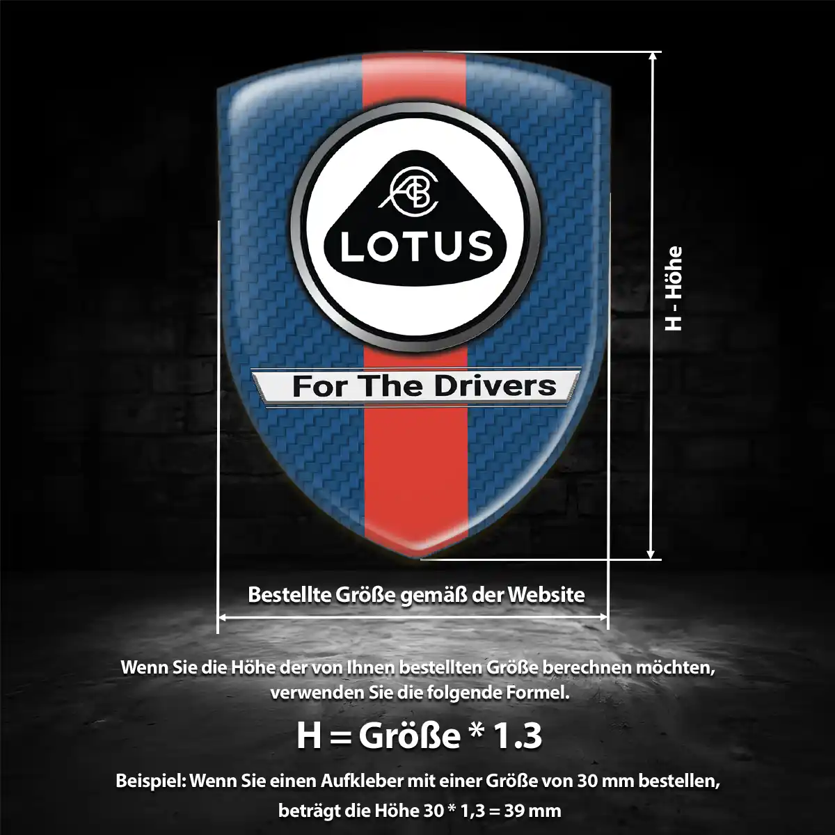 Lotus Emblem Wappen Premiumqualität