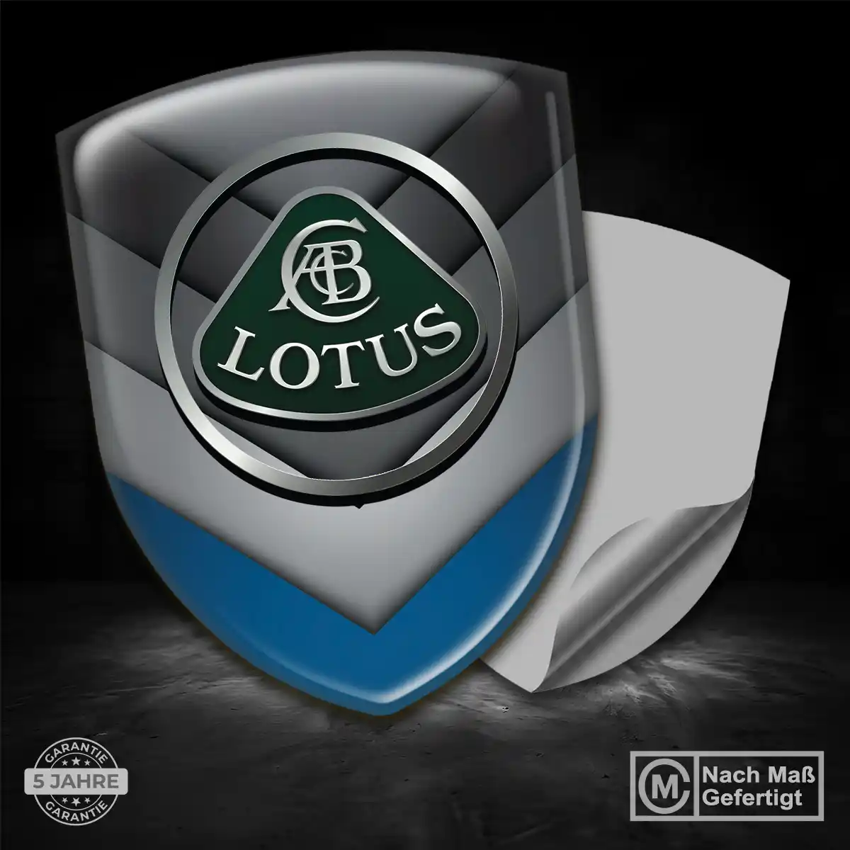 Lotus Emblem Wappen Stilvolles Design