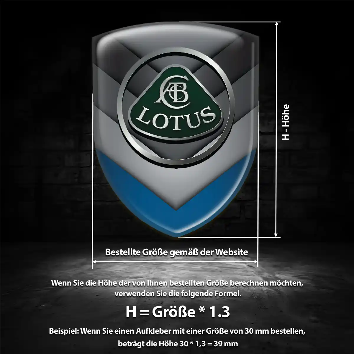 Lotus Emblem Wappen Stilvolles Design