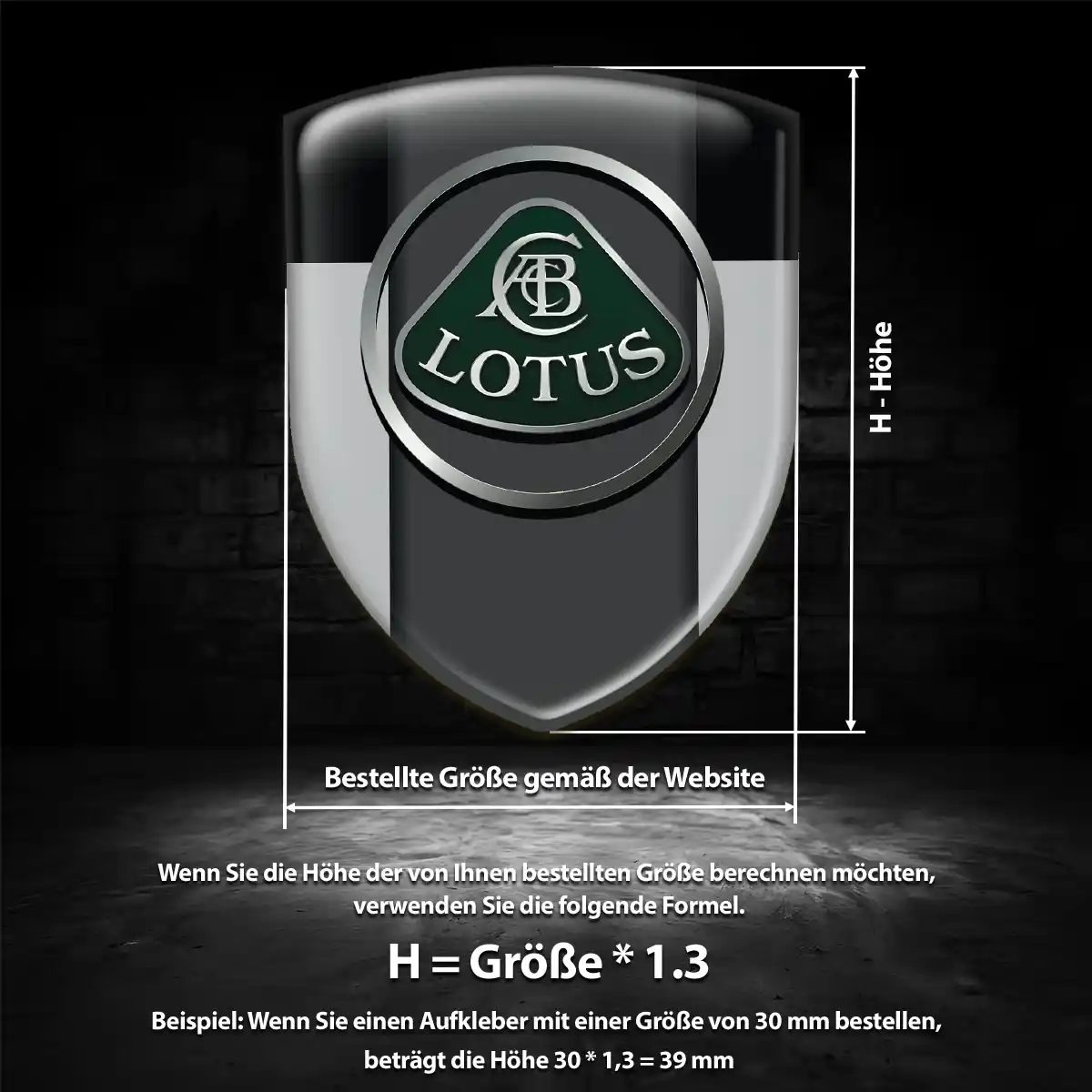 Lotus Embleme Auto Edles Design