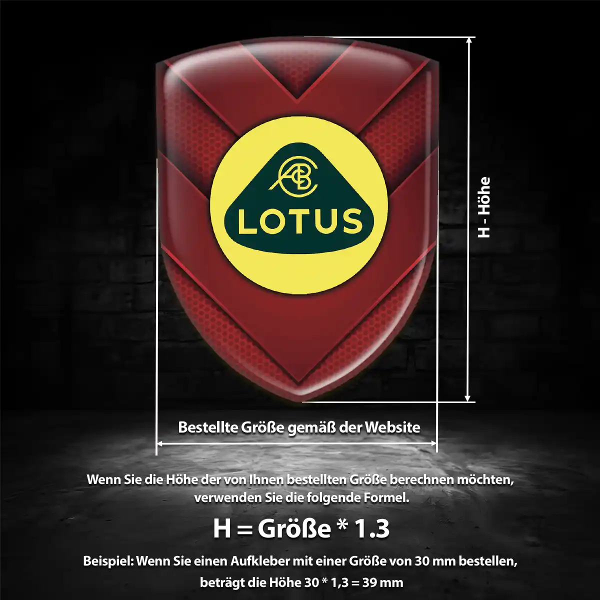 Lotus Embleme Auto Limitierte Auflage