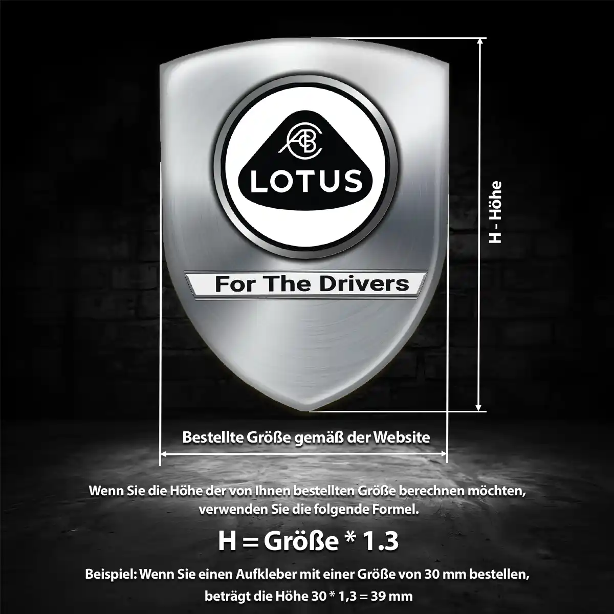 Lotus Embleme Auto Premium-Edition