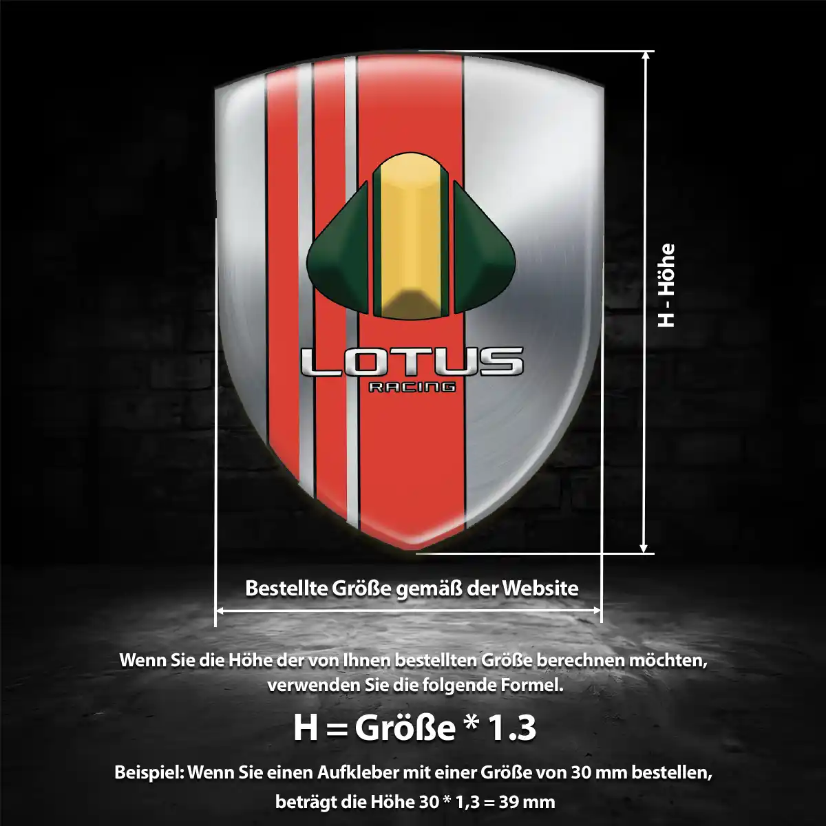 Lotus Embleme Premiumqualität