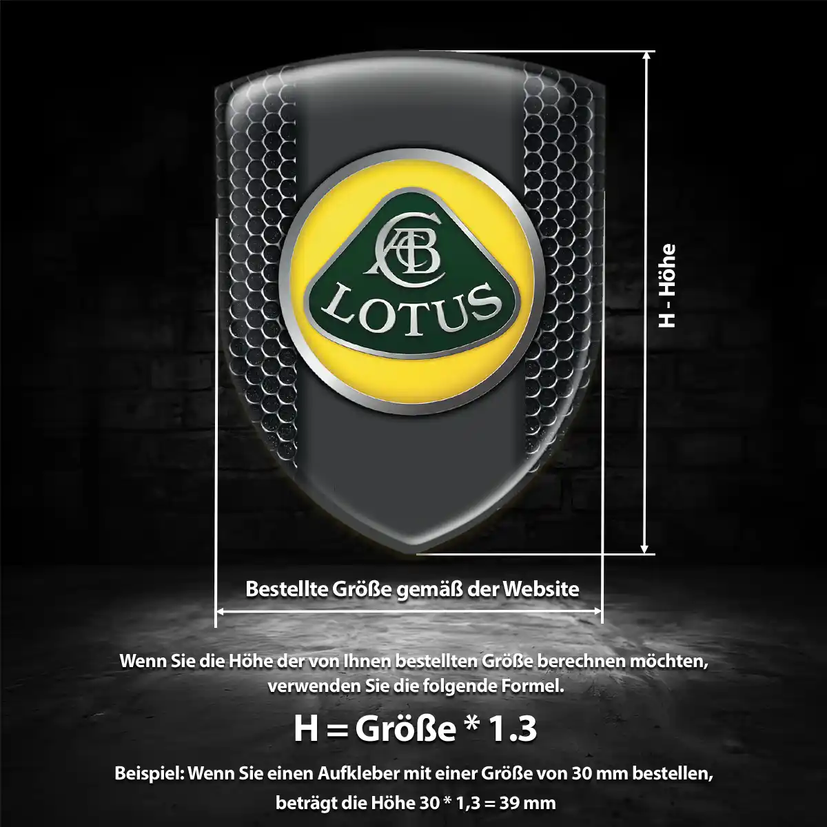 Lotus Embleme Silikon Aufkleber Anspruchsvolles Design