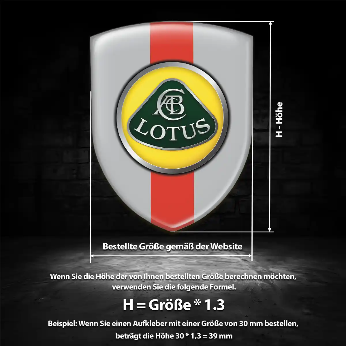 Lotus Embleme Silikon Aufkleber Ausdrucksstarkes Design