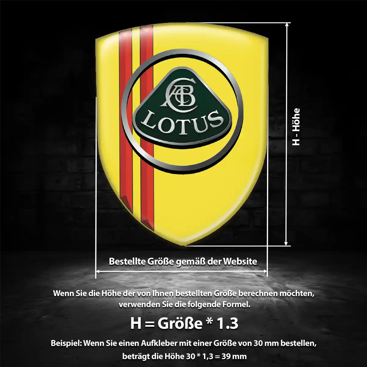 Lotus Embleme Silikon Aufkleber Auto Edles Design