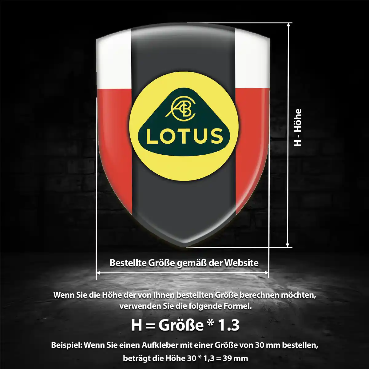 Lotus Embleme Silikon Aufkleber Auto Interieurdesign