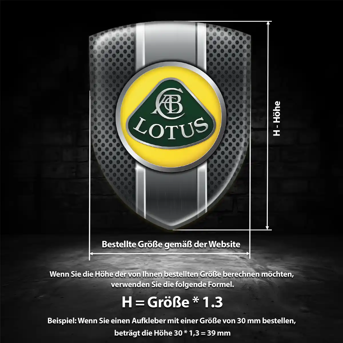 Lotus Embleme Silikon Aufkleber Auto Limitierte Auflage