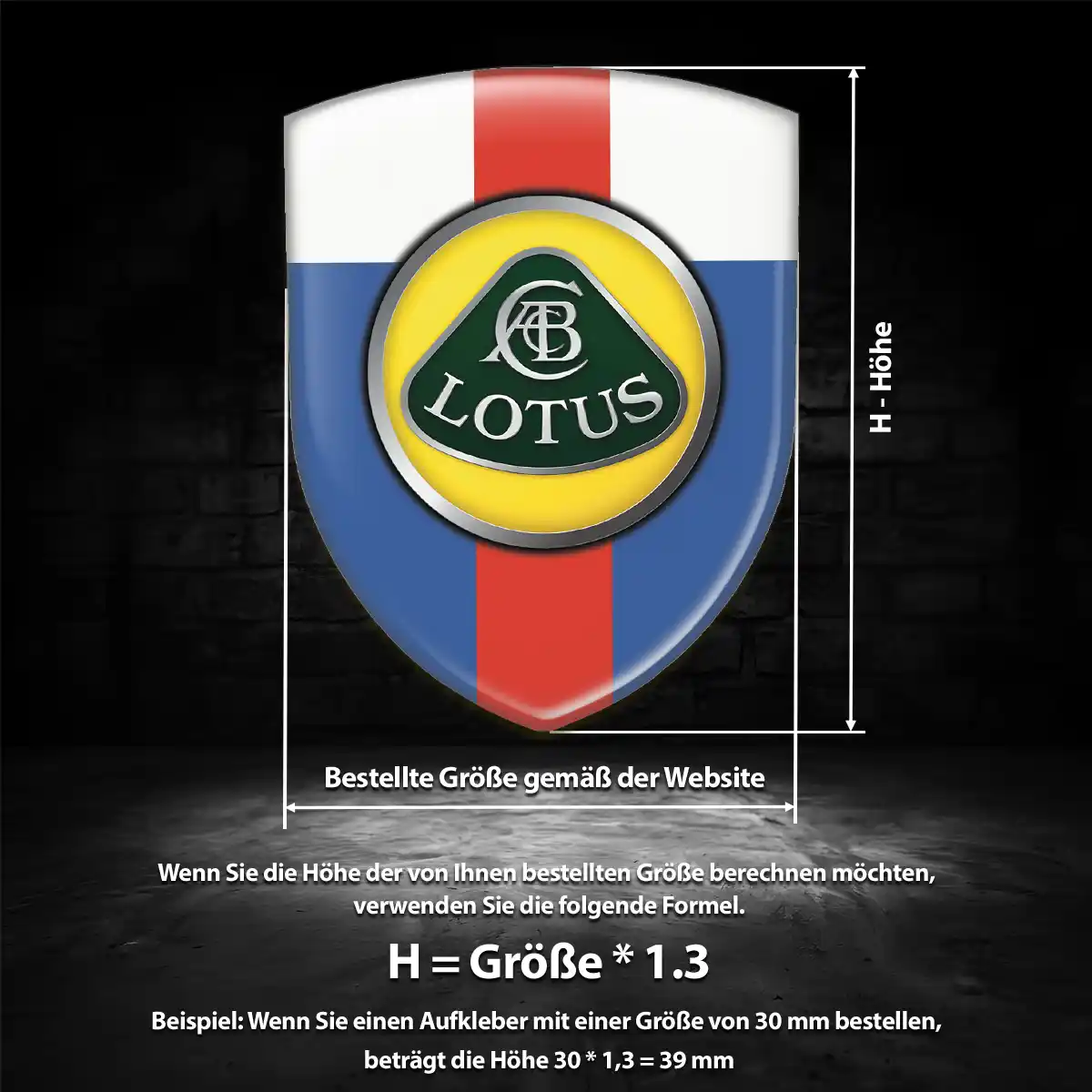 Lotus Embleme Silikon Aufkleber Auto Markenedition