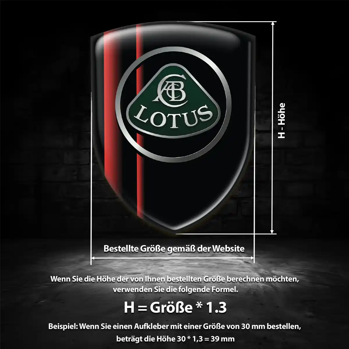 Lotus Embleme Silikon Aufkleber Auto Premium-Edition