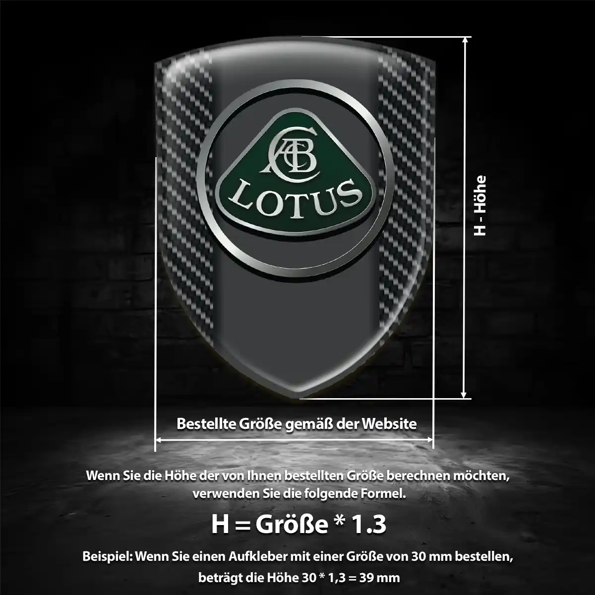 Lotus Embleme Silikon Aufkleber Auto Premiumqualität