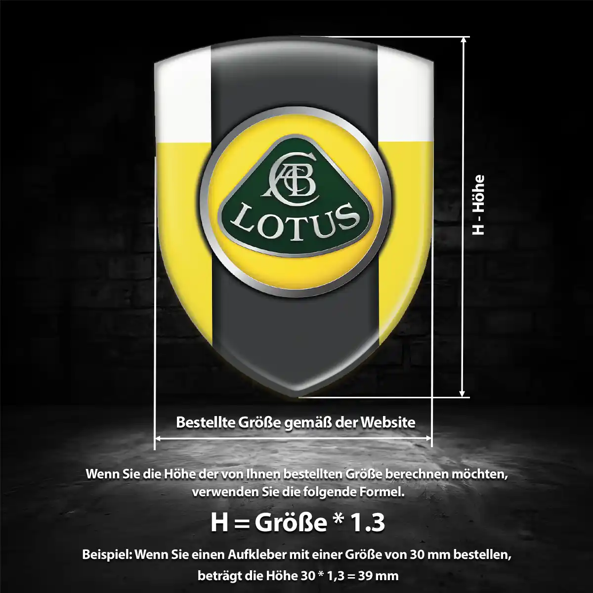 Lotus Embleme Silikon Aufkleber Elegantes Design